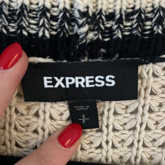 Express Striped Sweater Cardigan Small - Picture 4 of 7